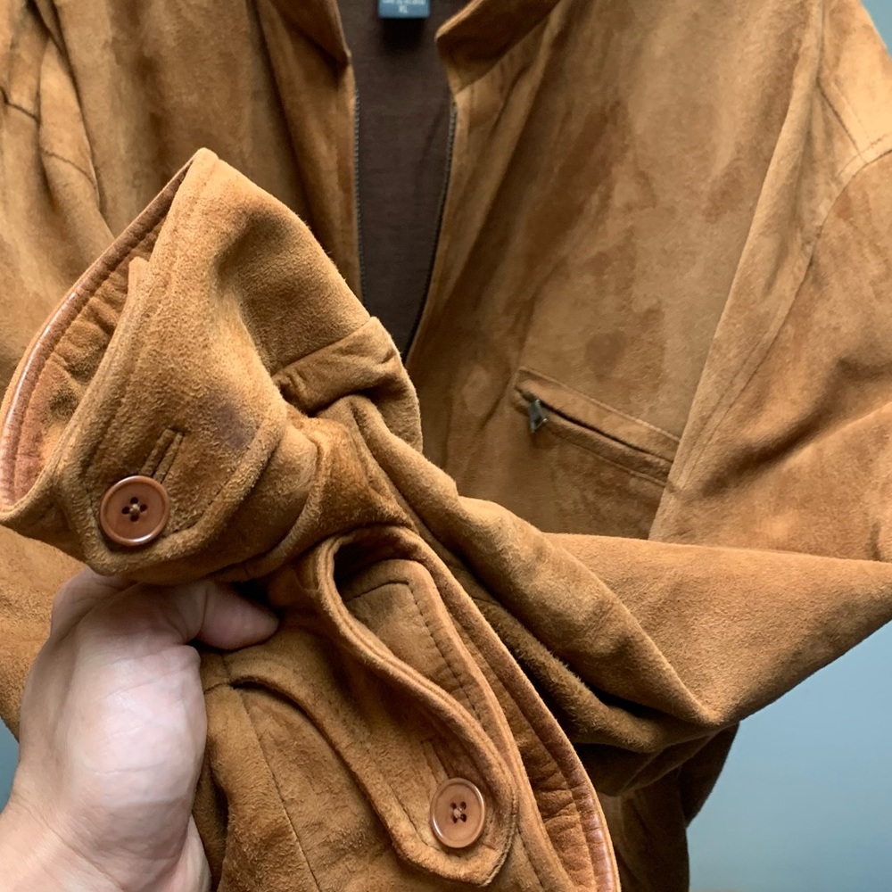 Genuine Leather Banana Republic Tan Brown Jacket | XL - Picture 8 of 16